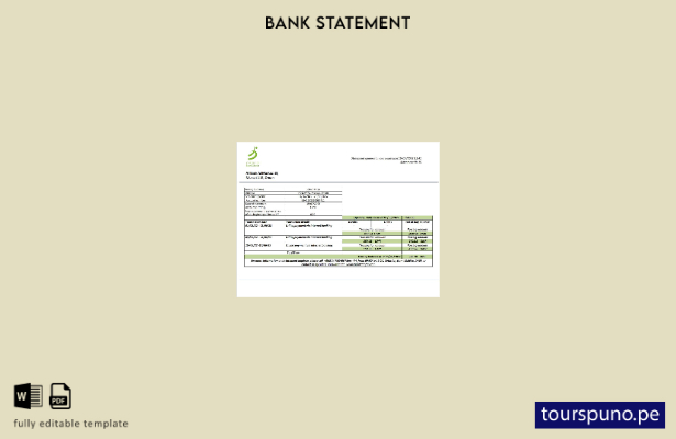 listo para imprimir plantilla de word   extracto bancario de Oman Bank Dhofar